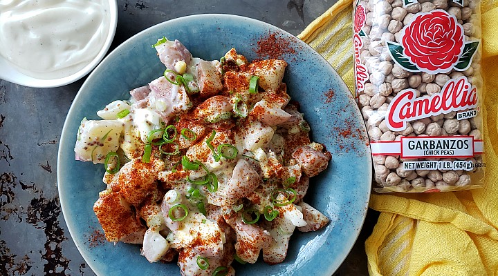 Potato Salad with Chickpea Aquafaba Mayo