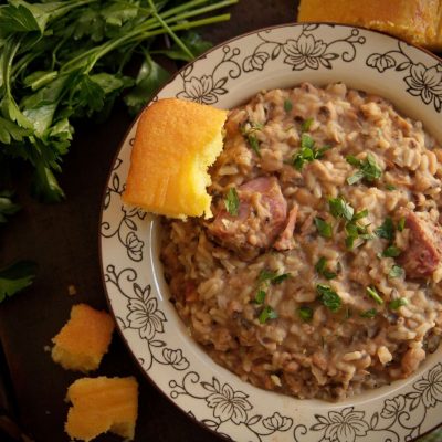 a plate of hoppin john