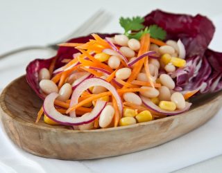 a plate of Corn and Navy Bean Salad