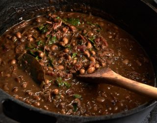 New Year’s Pork, Collard and Blackeye Pea Gumbo