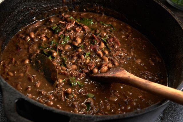 New Year’s Pork, Collard and Blackeye Pea Gumbo