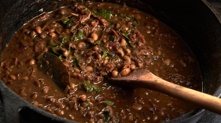 New Year’s Pork, Collard and Blackeye Pea Gumbo