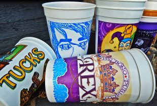Mardi Gras Cups Stacked