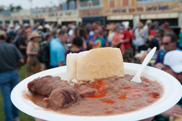 Louisiana red beans and rice, festival foods