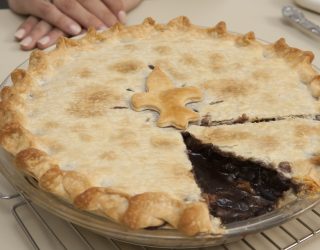 a close up of a plate of Blapple Pie from ProStart Contest