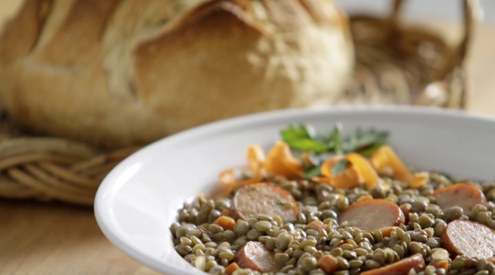 Spicy Lentil and Sausage Soup
