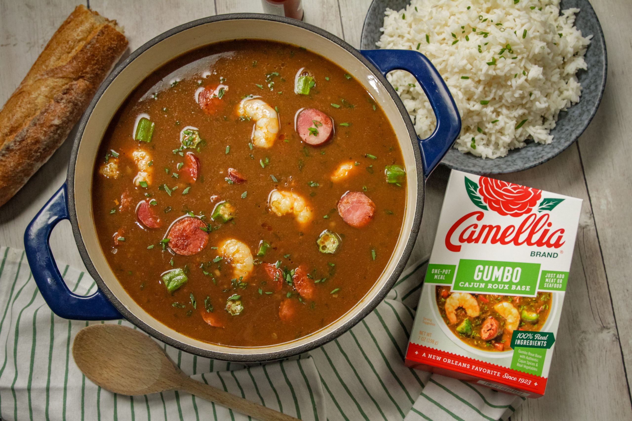 Stovetop Cajun Gumbo Recipes Camellia Brand