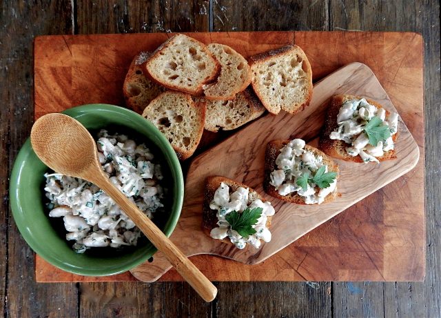 Caesar-Style White Beans