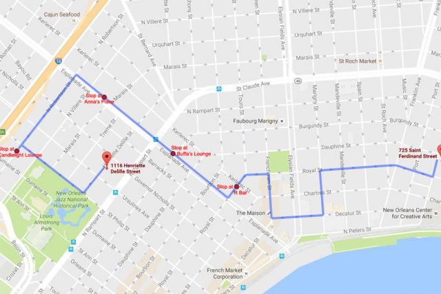 The Red Beans Parade route 2017