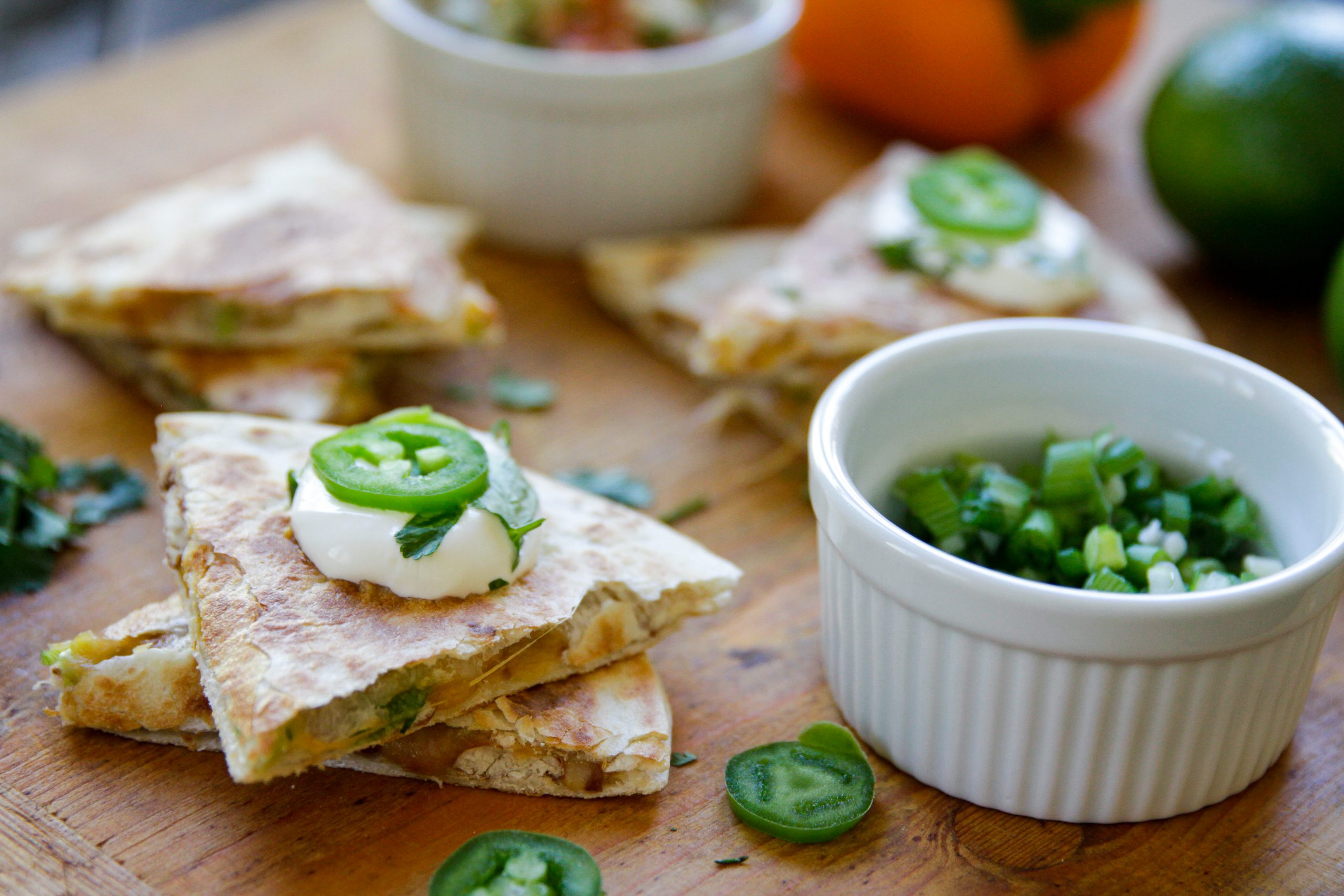 Cheese & Bean Quesadilla Bento Box