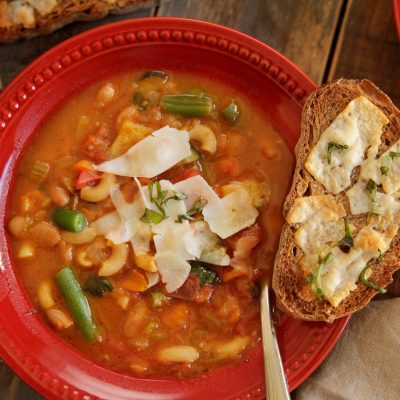 a bowl of Cozy Minestrone