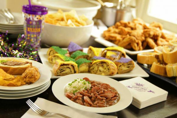 mardi gras themed party food