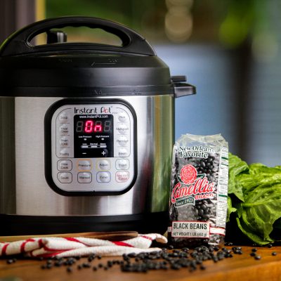 Instant Pot and Black bean bag