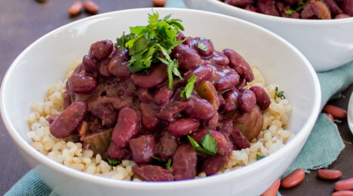 Slow Cooker Red Beans, Rice & Tofu