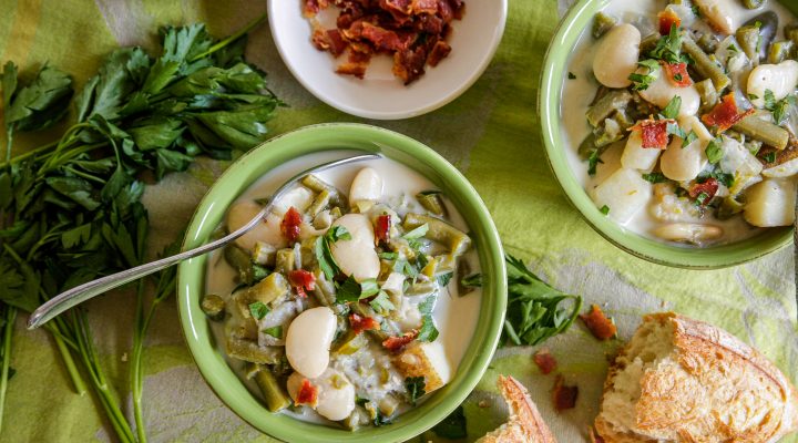 Ruth’s Southern Country-Style Butter Bean & Green Bean Soup with Potatoes