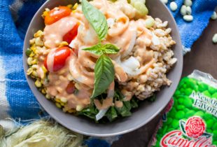 a bowl of lima bean buddha