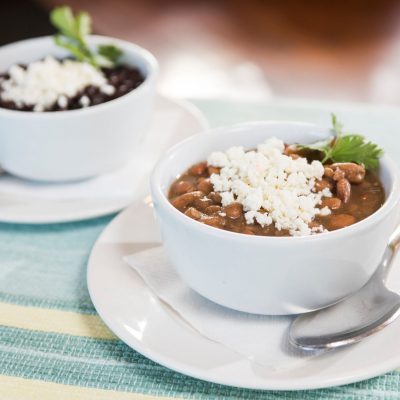 2 small bowls of canal bistro frijoles de olla (mexican pot beans)