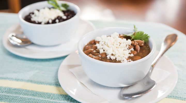 2 small bowls of canal bistro frijoles de olla (mexican pot beans)