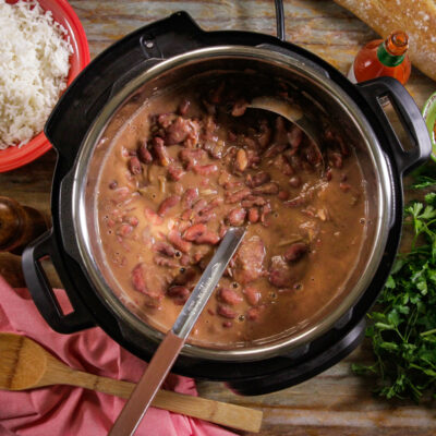 camellia red beans and rice insant pot