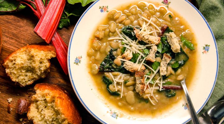 Instant Pot Lima Beans & Greens Soup