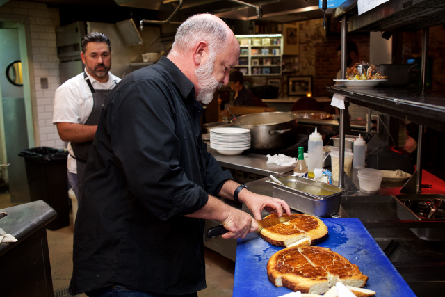 Pableaux Johnson makes his grandfather's cornbread for a Red Beans Roadshow