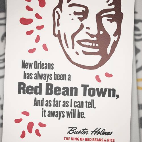 Buster Holmes Red Bean Hall of Fame Poster"