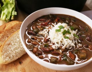 a bowl of Hearty Louisiana-Style Vegan Gumbo