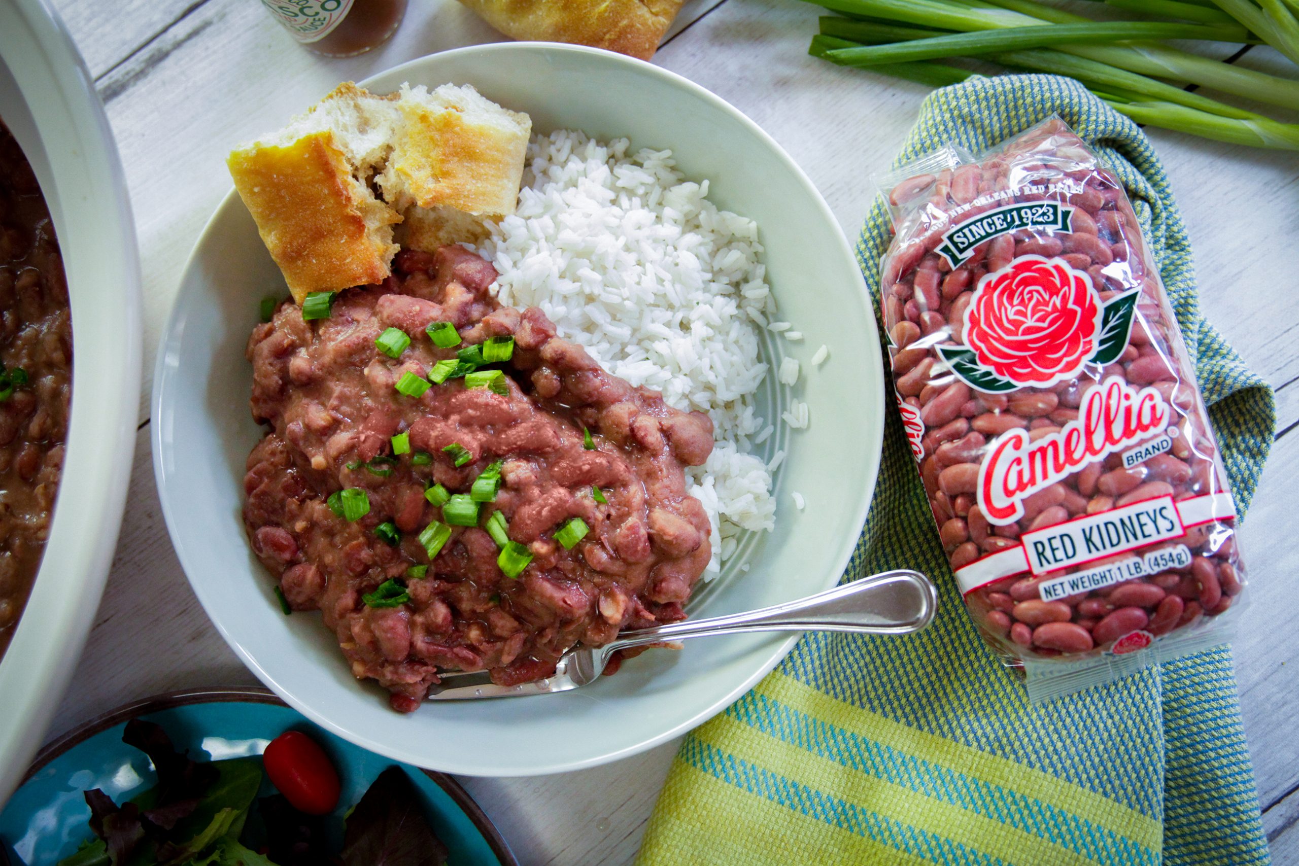 Slow Cooker Red Beans, Rice & Tofu