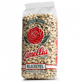 the front of a package of camellia brand Blackeyes