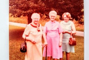 an old picture of Etta Sullivan, Lily Taylor, and Nellie Sullivan
