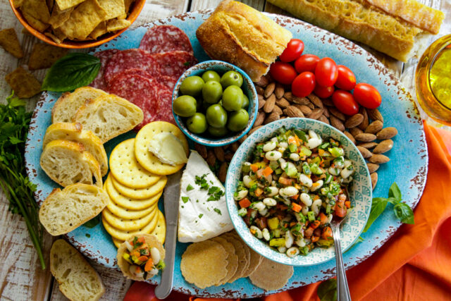 White Bean Antipasto Salad Platter