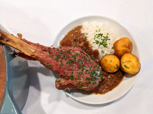 Red Beans with Smoked Turkey Legs