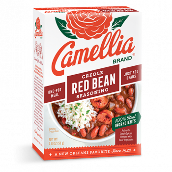 a box of camellia brand creole red bean seasoning