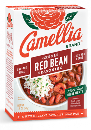 a box of camellia brand creole red bean seasoning