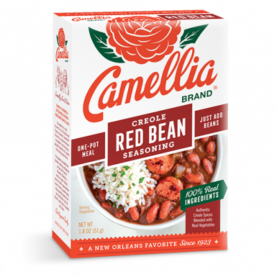 a box of camellia brand creole red bean seasoning