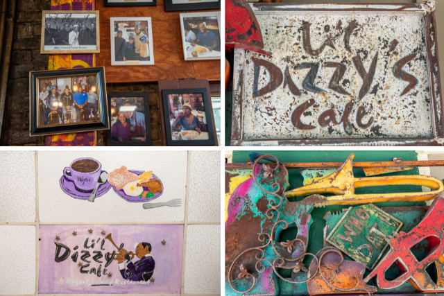 Artwork displayed at Li'l Dizzy's