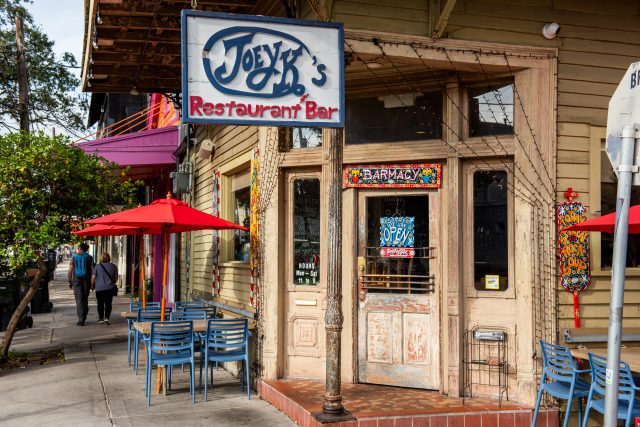 Front entrance of Joey K's Restaurant