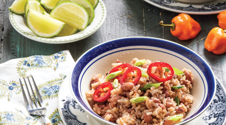 Caribbean Beans and Coconut Rice