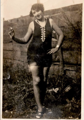 In the blog post, The search for Maw Maw’s “La La” Beans, this picture is Ms Stanzak's "Maw Maw" in the 1920s when she was young. 