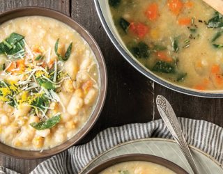 Creamy Bean and Collard Greens Soup