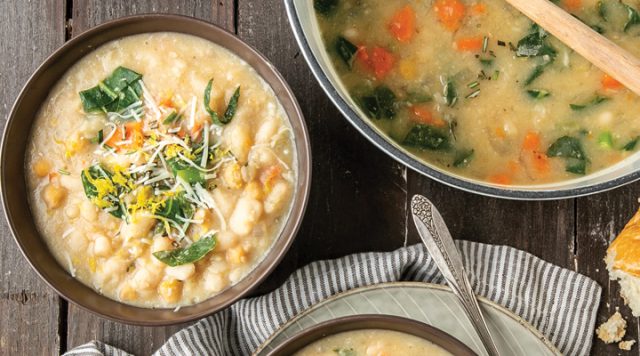 Creamy Bean and Collard Greens Soup