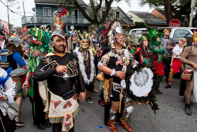 The Krewe of Feijao & Green Beans is another colorful off-shoot of the Red Beans and Dead Beans parades, and it debuted back in 2020.