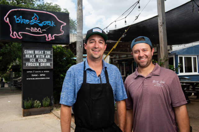 the owners of Blue Oak BBQ Restaurant