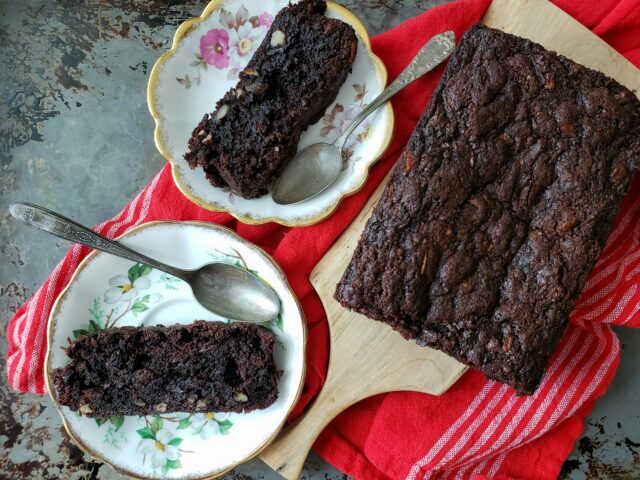 Black Bean Aquafaba Zucchini Bread