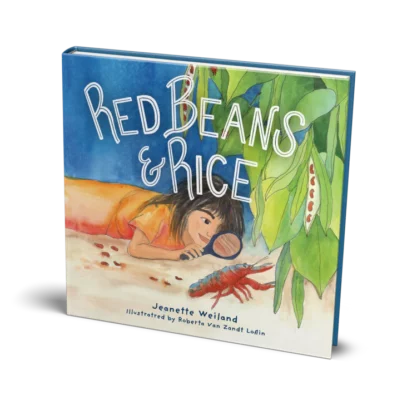 Cover of children’s book by Jeanette Weiland that is titled “Red Beans & Rice”